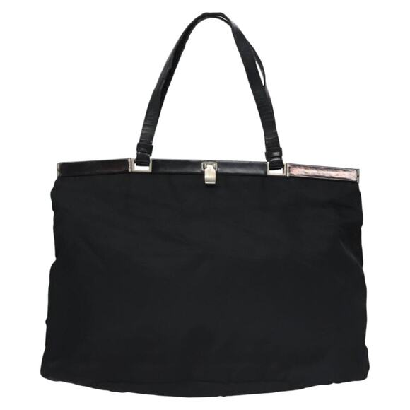 PRADA Hand Bag Nylon Black - Picture 2 of 9
